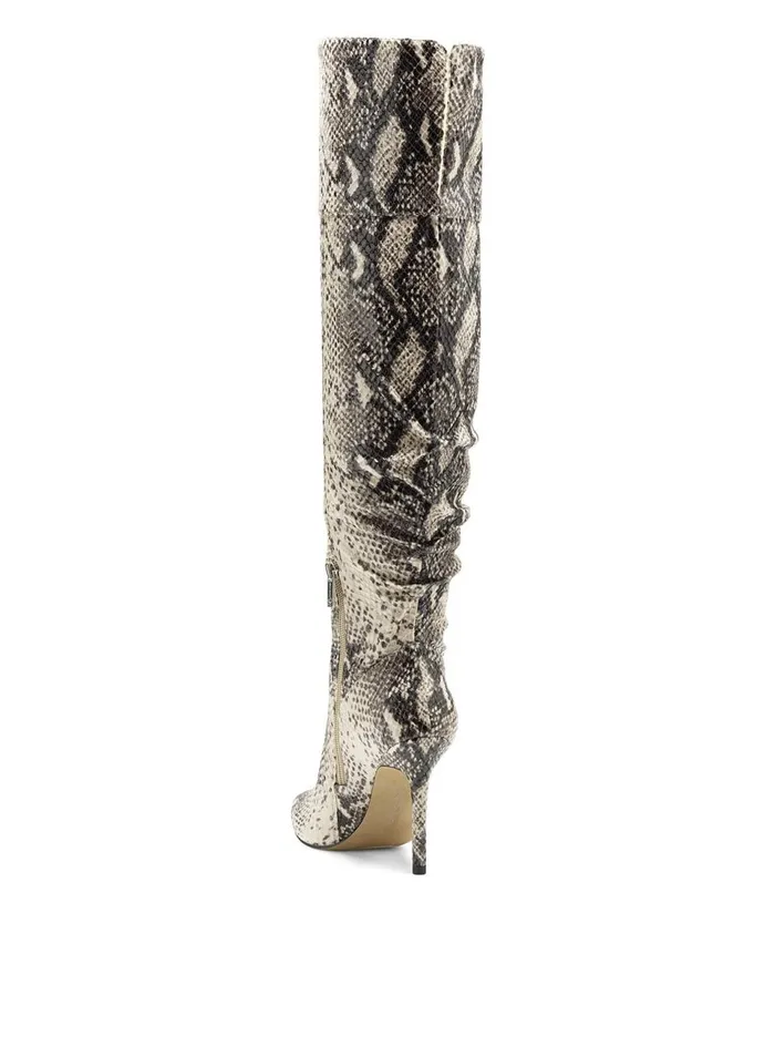 Women Boots and Booties Jessica Simpson Loury Boot In Neutral Snake Neutral Snake