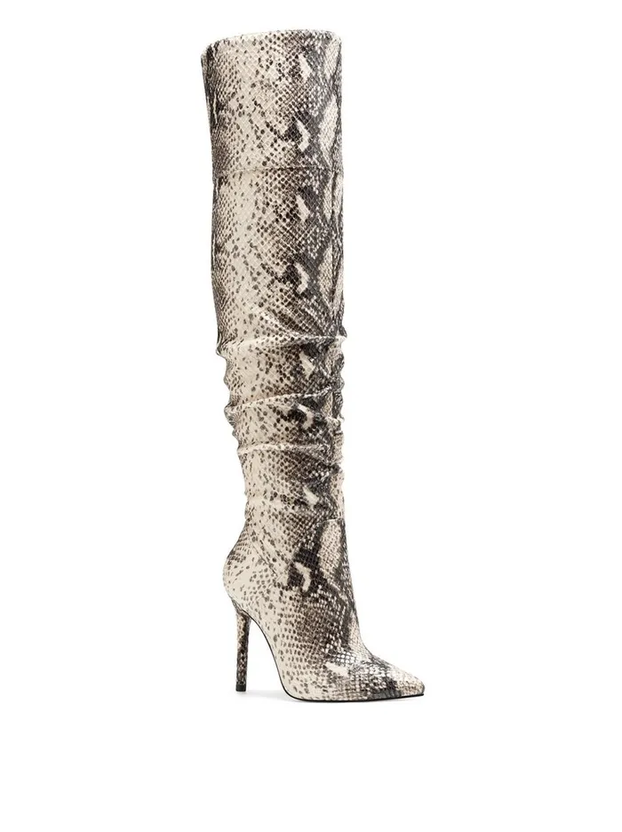 Women Boots and Booties Jessica Simpson Loury Boot In Neutral Snake Neutral Snake