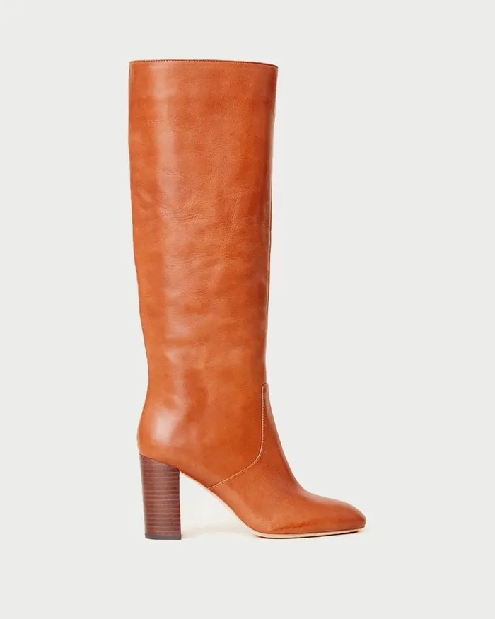 Women Boots Loeffler Randall Goldy Tall Boot Cognac
