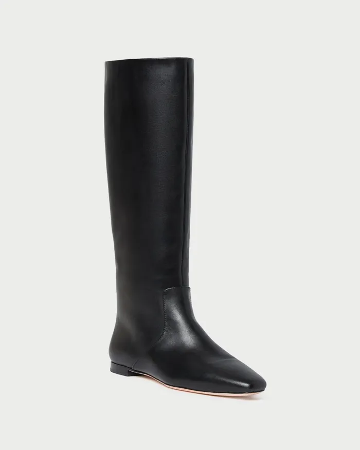 Women Boots Loeffler Randall Lillian Black Leather Tall Boot Women Boots Loeffler Randall Lillian Black Leather Tall Boot