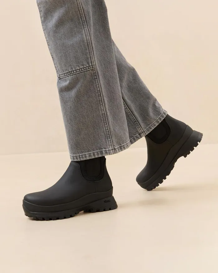 Women Boots Loeffler Randall Tara Black Leather Weather Boot Women Boots Loeffler Randall Tara Black Leather Weather Boot