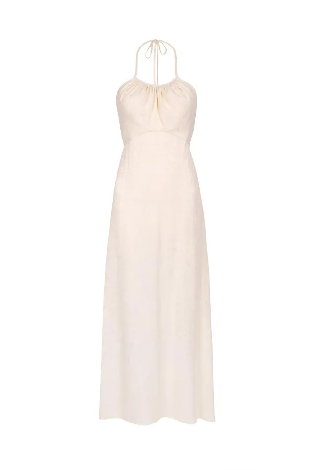 Women Bridal Party RIXO Marilyn Town House Jacquard Antique White Women Bridal Party RIXO Marilyn Town House Jacquard Antique White