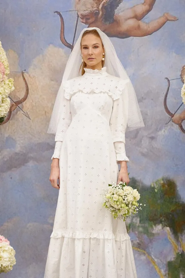 Women Bridal RIXO Ciara Broiderie Anglaise