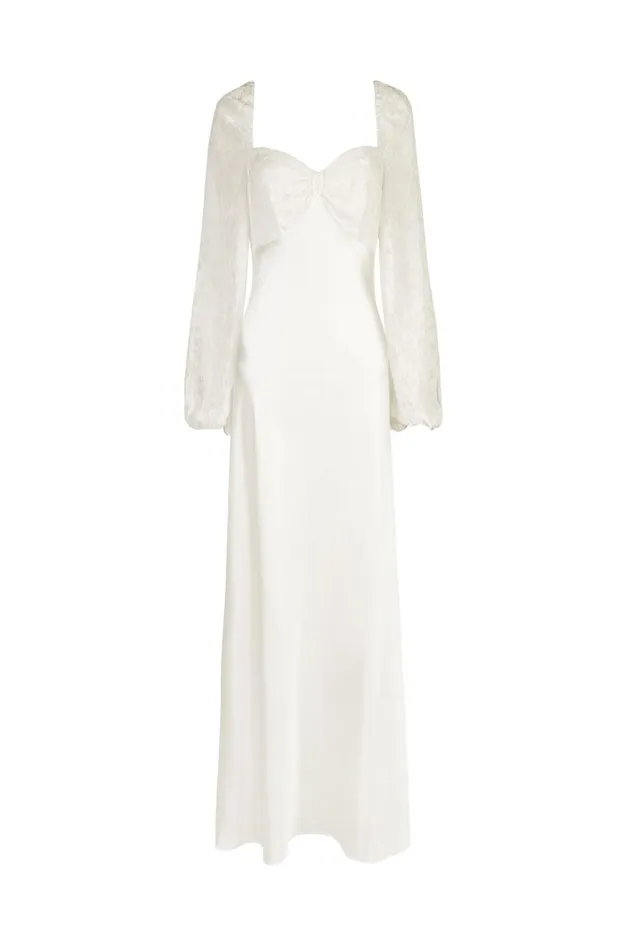 Women Bridal RIXO Gio Velvet Burnout Ivory Women Bridal RIXO Gio Velvet Burnout Ivory