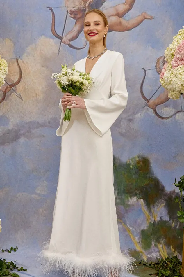 Women Bridal RIXO Jazi Satin Back Silk Crepe Women Bridal RIXO Jazi Satin Back Silk Crepe