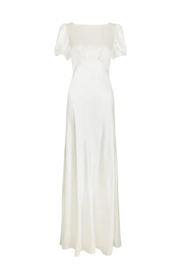 Women Bridal RIXO Natalia Satin Back Silk Crepe Women Bridal RIXO Natalia Satin Back Silk Crepe
