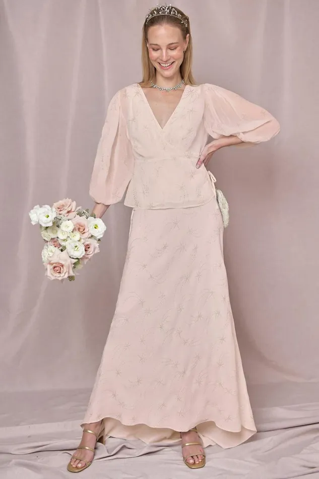 Women Bridal RIXO Silvana Glitter Star Blush Women Bridal RIXO Silvana Glitter Star Blush