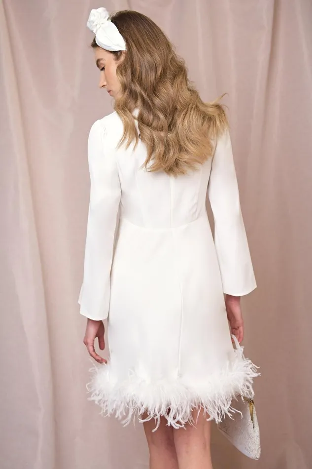 Women Bridal RIXO Toni Ivory Feathers Women Bridal RIXO Toni Ivory Feathers