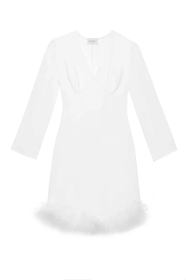 Women Bridal RIXO Toni Ivory Feathers Women Bridal RIXO Toni Ivory Feathers