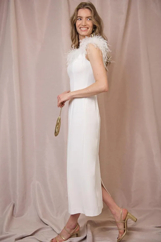 Women Bridal RIXO Winslett Ivory Feathers Women Bridal RIXO Winslett Ivory Feathers
