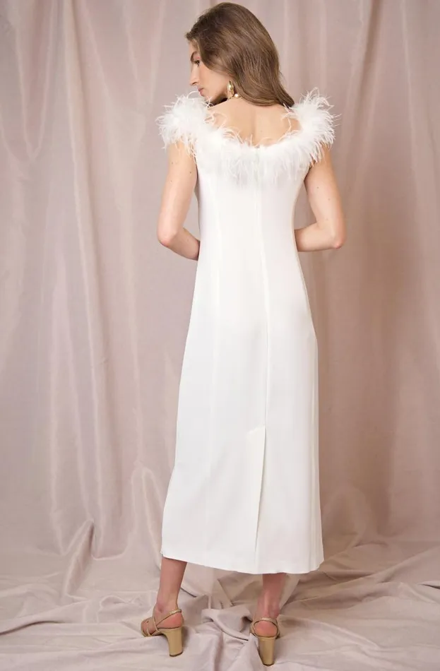 Women Bridal RIXO Winslett Ivory Feathers Women Bridal RIXO Winslett Ivory Feathers