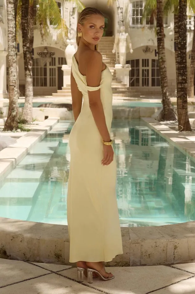 Women Bridesmaids Dresses Runaway The Label GIA MAXI DRESS Lemon