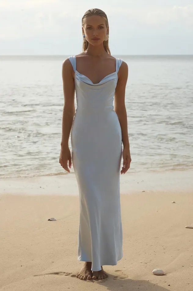 Women Bridesmaids Dresses Runaway The Label MARGOT MAXI DRESS Ice Blue