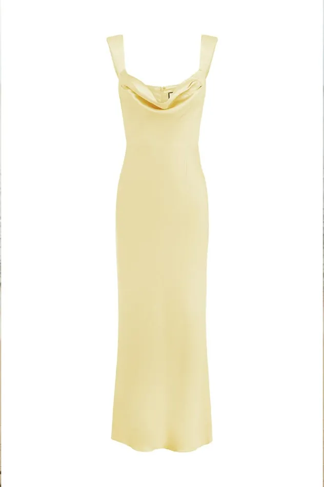 Women Bridesmaids Dresses Runaway The Label MARGOT MAXI DRESS Lemon