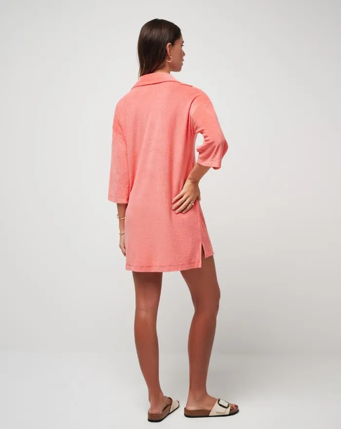 Women BRUNCH ME BABY TERRY DRESS Shell Pink TravisMathew Dresses