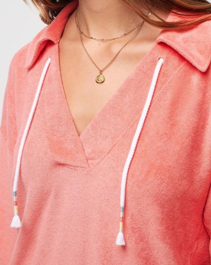 Women BRUNCH ME BABY TERRY DRESS Shell Pink TravisMathew Dresses