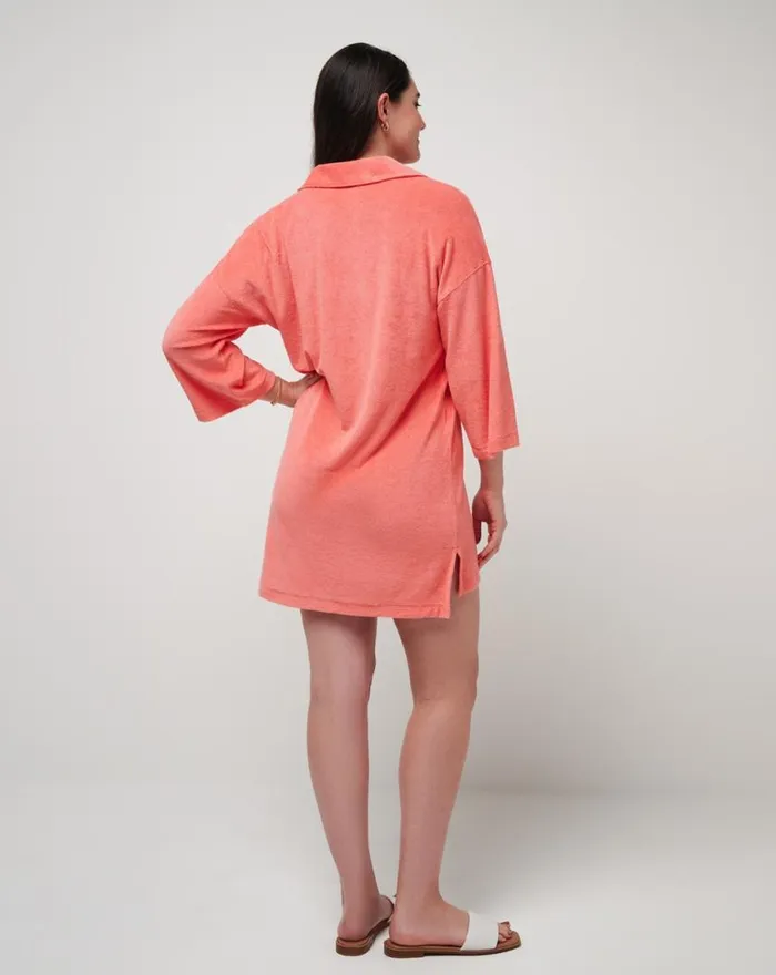 Women BRUNCH ME BABY TERRY DRESS Shell Pink TravisMathew Dresses