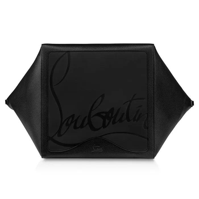 Women Cabachic Small Tote Bag 8211 Grained Calf Leather And Spikes Couronnes 8211 Black Black Christian Louboutin Totes