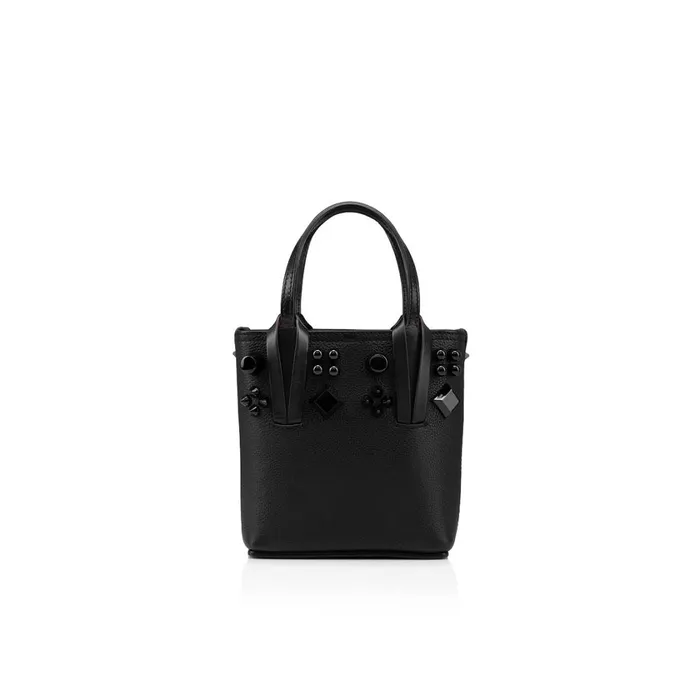 Women Cabata NS Mini Tote Bag 8211 Calf Leather 8211 Black Black Christian Louboutin Mini Bags Women Cabata NS Mini Tote Bag 8211 Calf Leather 8211 Black Black Christian Louboutin Mini Bags