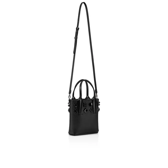 Women Cabata NS Mini Tote Bag 8211 Calf Leather 8211 Black Black Christian Louboutin Mini Bags