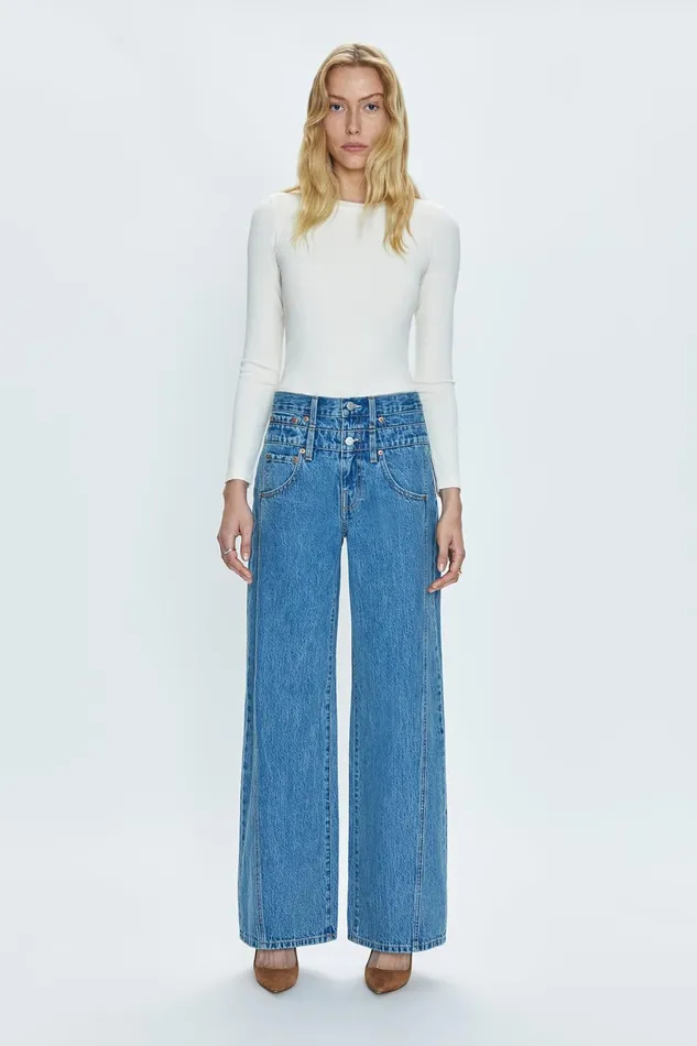 Women Caleb High Rise Stacked Waist Jean 8211 Venue Pistola Denim Denim