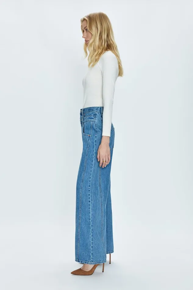 Women Caleb High Rise Stacked Waist Jean 8211 Venue Pistola Denim Denim
