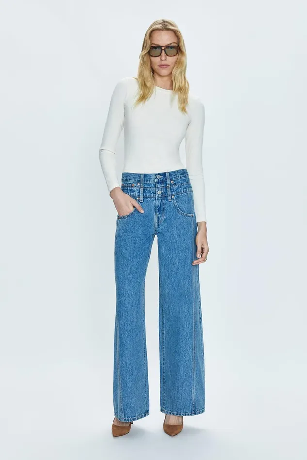 Women Caleb High Rise Stacked Waist Jean 8211 Venue Pistola Denim Denim