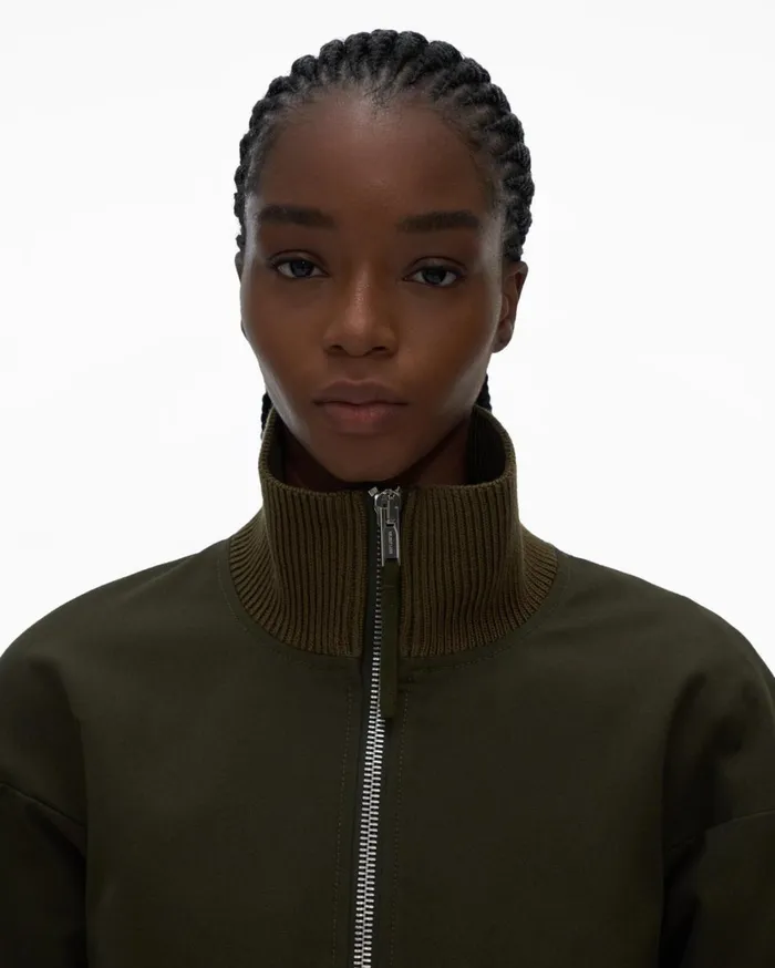 Women Canvas Bomber Jacket Hunter Sage Helmut Lang Jackets