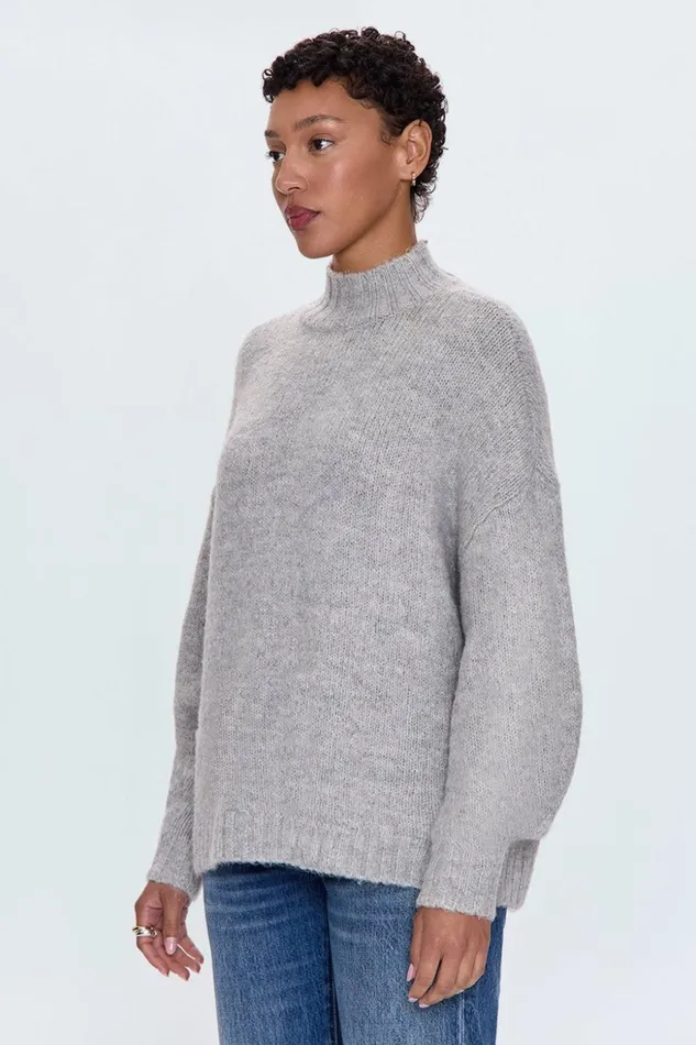 Women Carlen Sweater 8211 Heather Grey Pistola Denim Sweaters and Knits