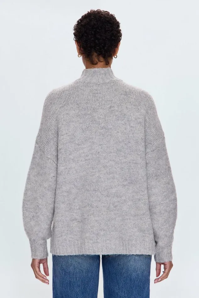 Women Carlen Sweater 8211 Heather Grey Pistola Denim Sweaters and Knits
