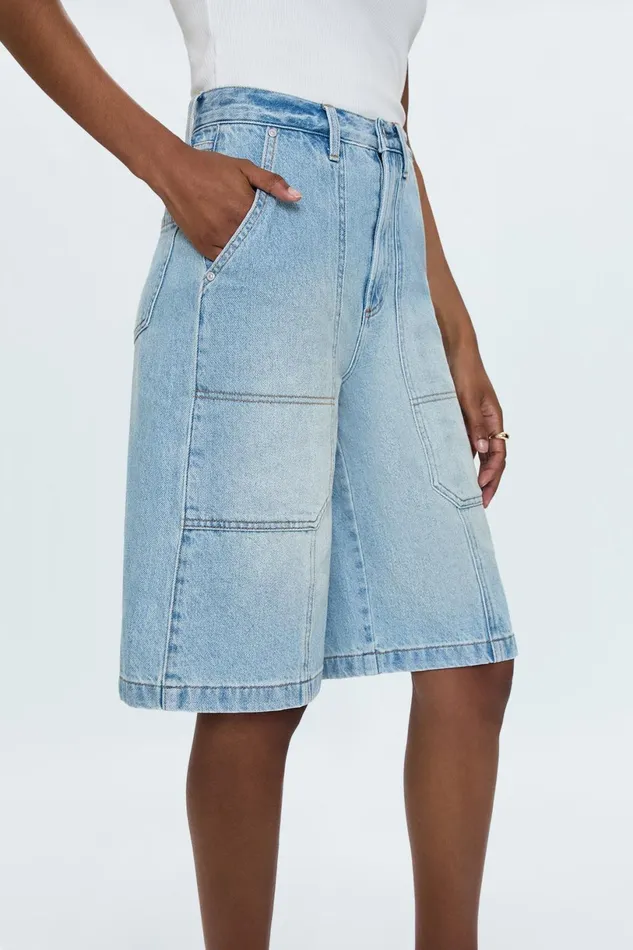Women Carter Utility Short 8211 Wimbledon Pistola Denim Shorts