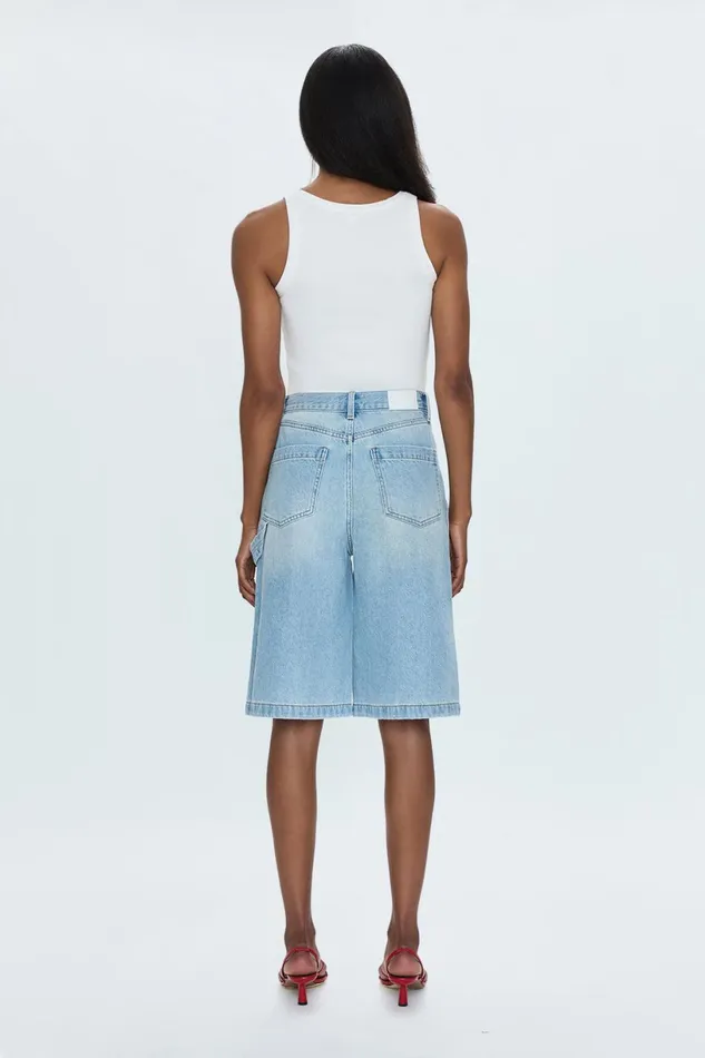 Women Carter Utility Short 8211 Wimbledon Pistola Denim Shorts