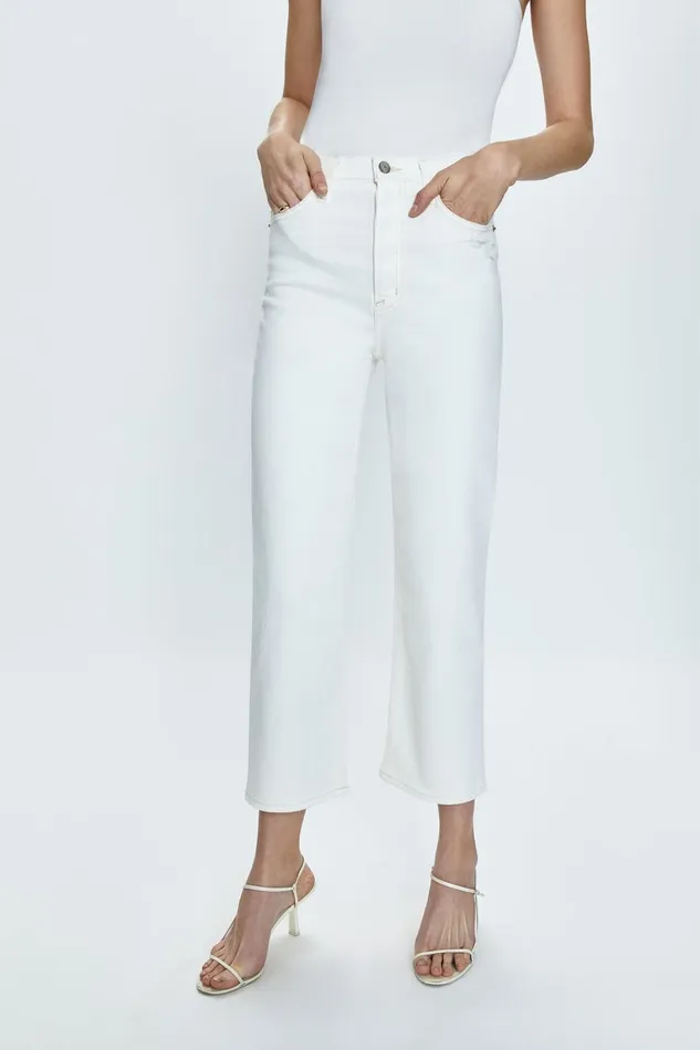 Women Cassie Crop Super High Rise Straight Crop Jean 8211 Sand Vintage Pistola Denim Denim