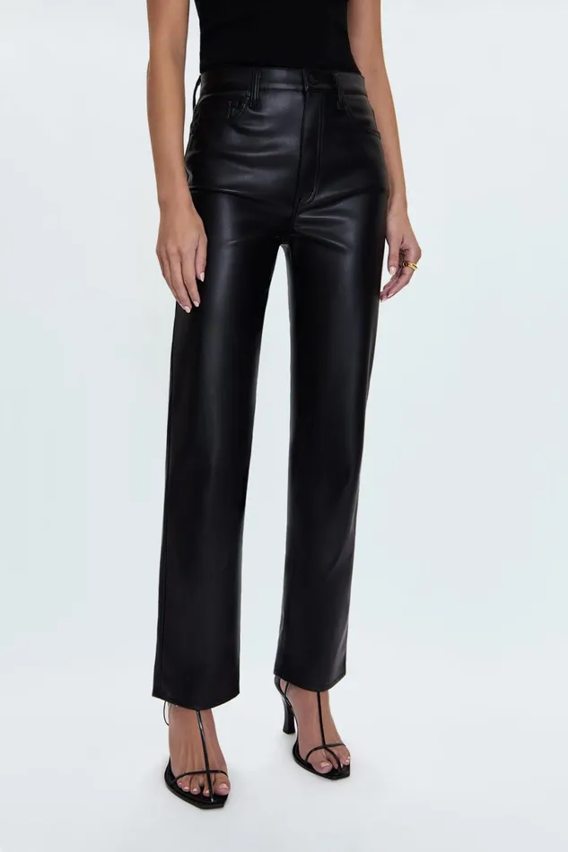Women Cassie Super High Rise Straight 8211 Slate Black Pistola Denim Pants