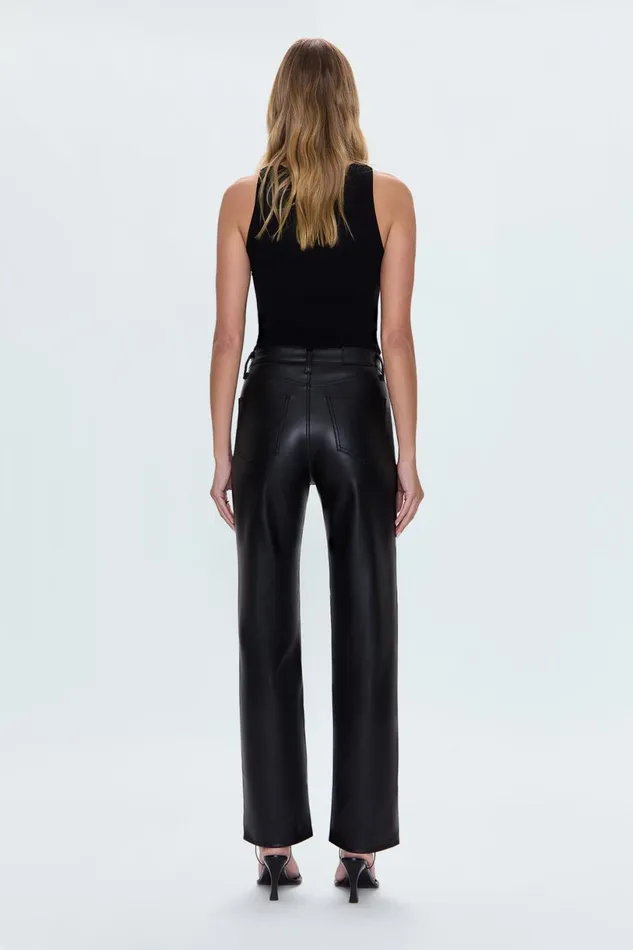 Women Cassie Super High Rise Straight 8211 Slate Black Pistola Denim Pants