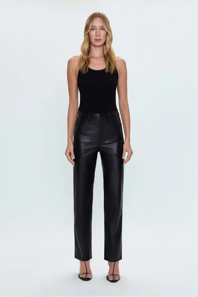Women Cassie Super High Rise Straight 8211 Slate Black Pistola Denim Pants