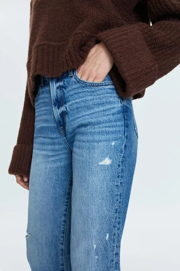 Women Cassie Super High Rise Straight Jean 8211 Central Vintage Pistola Denim Denim