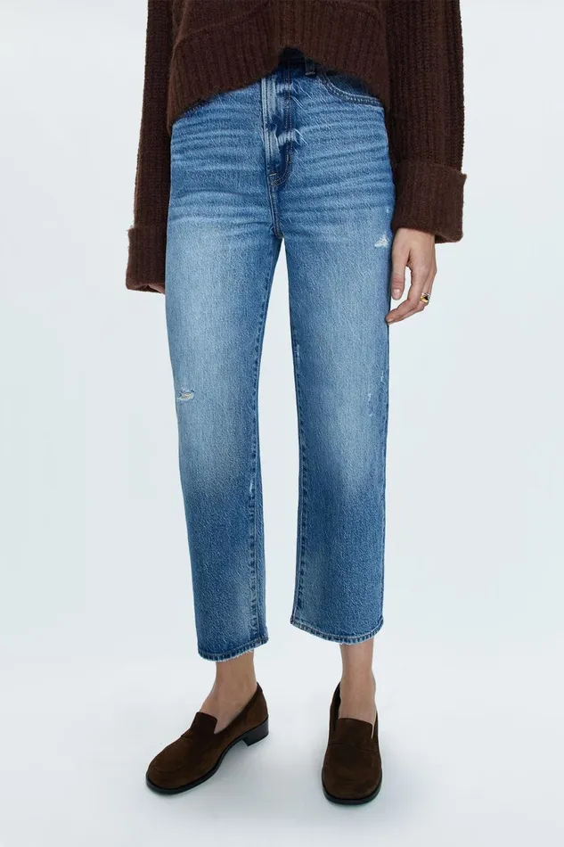 Women Cassie Super High Rise Straight Jean 8211 Central Vintage Pistola Denim Denim