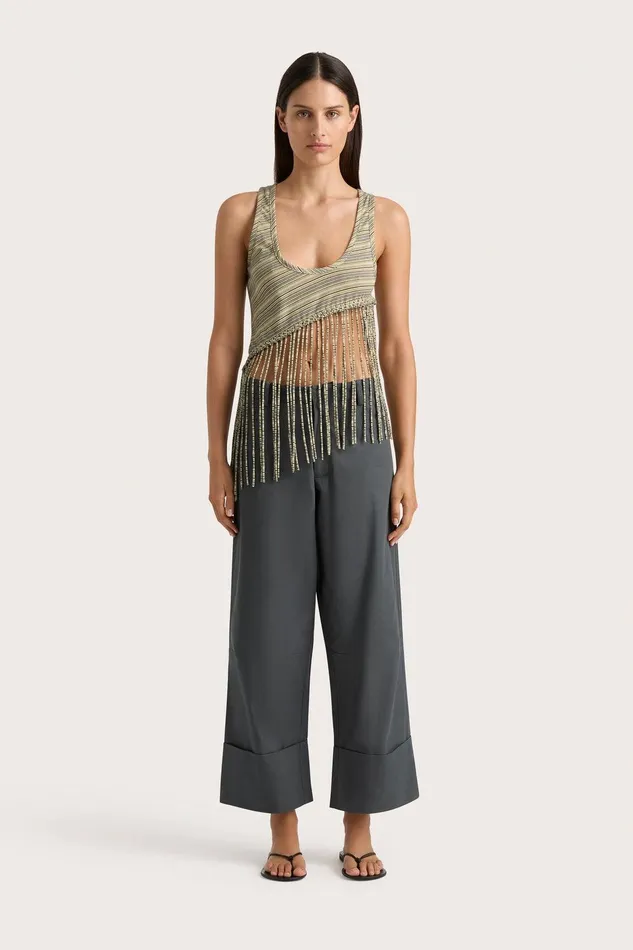 Women Cassis Pant Charred Navy Faithfull The Brand Pants