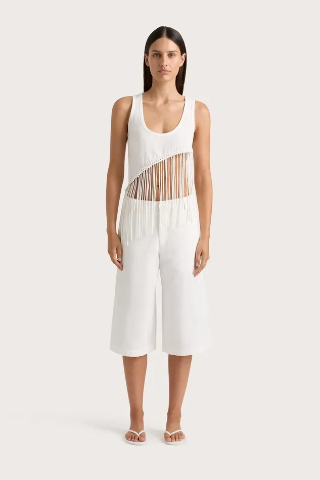 Women Cassis Short White Faithfull The Brand Skirts and Shorts