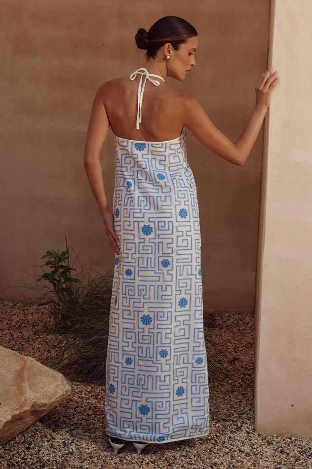 Women Casual Dresses Runaway The Label ARIENZO MAXI DRESS Bluewhite