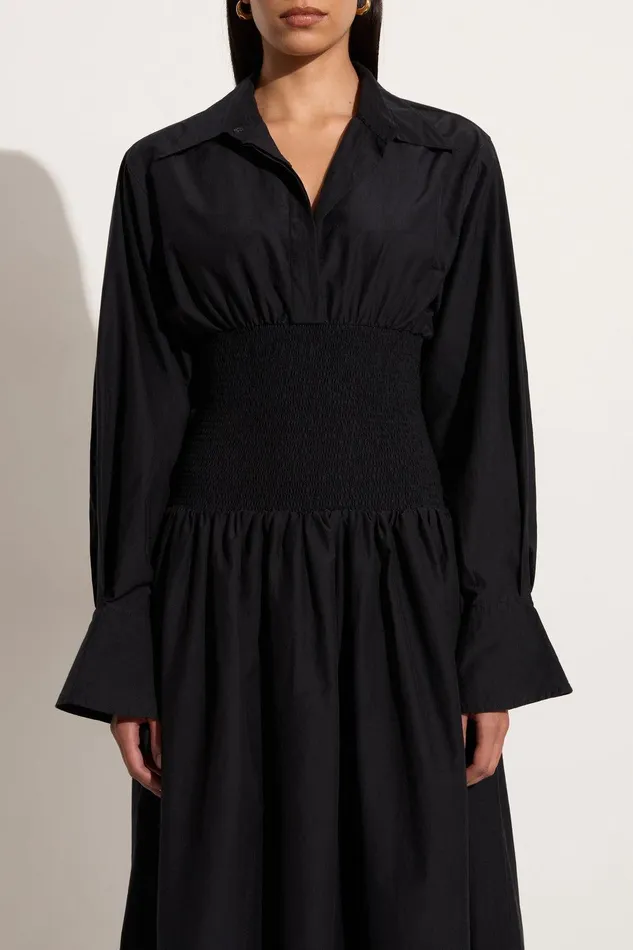 Women Cervo Midi Dress Black 8211 Final Sale Faithfull The Brand Dresses Women Cervo Midi Dress Black 8211 Final Sale Faithfull The Brand Dresses