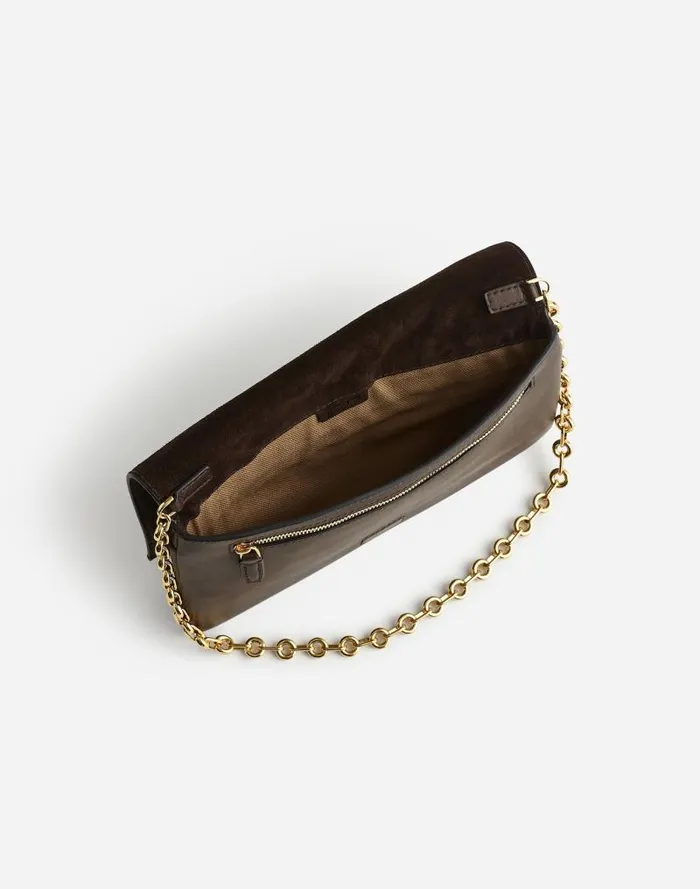 Women ChainStrap Shoulder Bag Dark Carob Madewell Bags