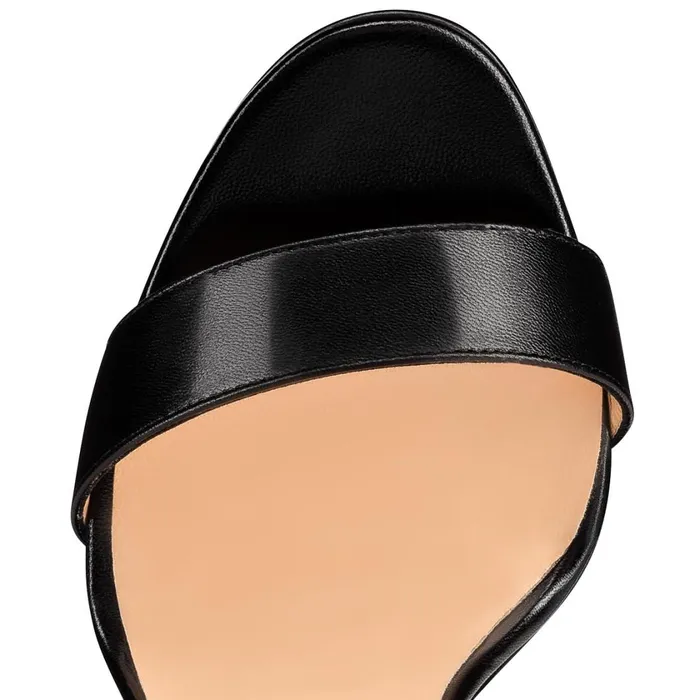 Women Choca 150 Mm Platform Sandals 8211 Leather 8211 Black Black Christian Louboutin Platforms