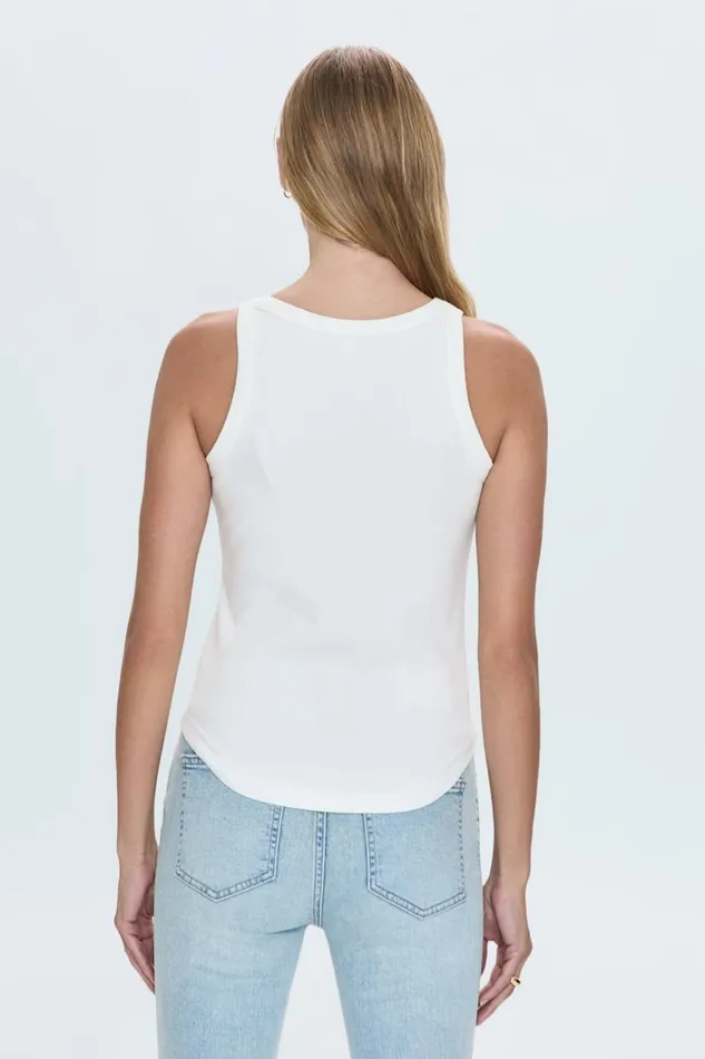 Women Christy Tank 8211 Le Blanc Pistola Denim Tees and Tanks