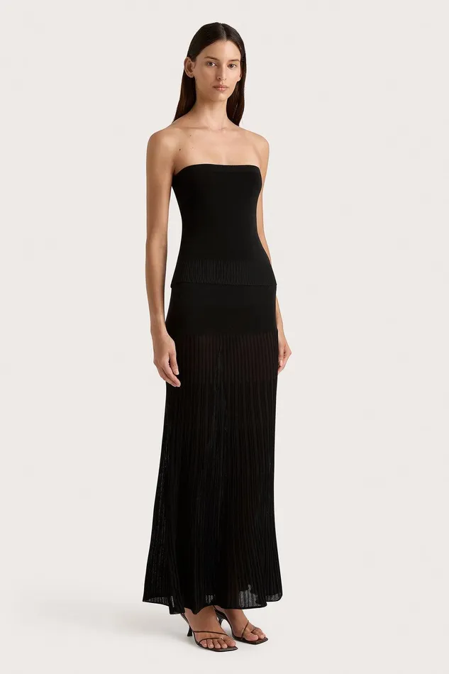 Women Citara Strapless Top Black Faithfull The Brand Tops