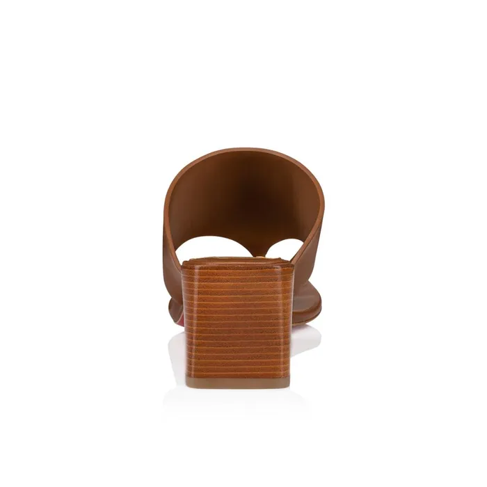 Women CL Tongamule 55 Mm Mules 8211 Calf Leather 8211 Cuoio Brown Christian Louboutin Mules