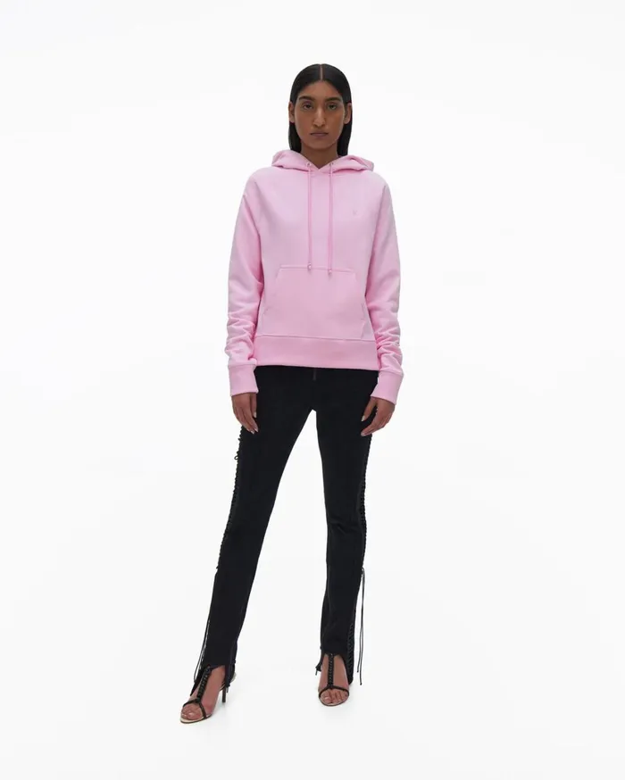 Women Classic Hoodie Light Pink Helmut Lang TShirts and Sweatshirts