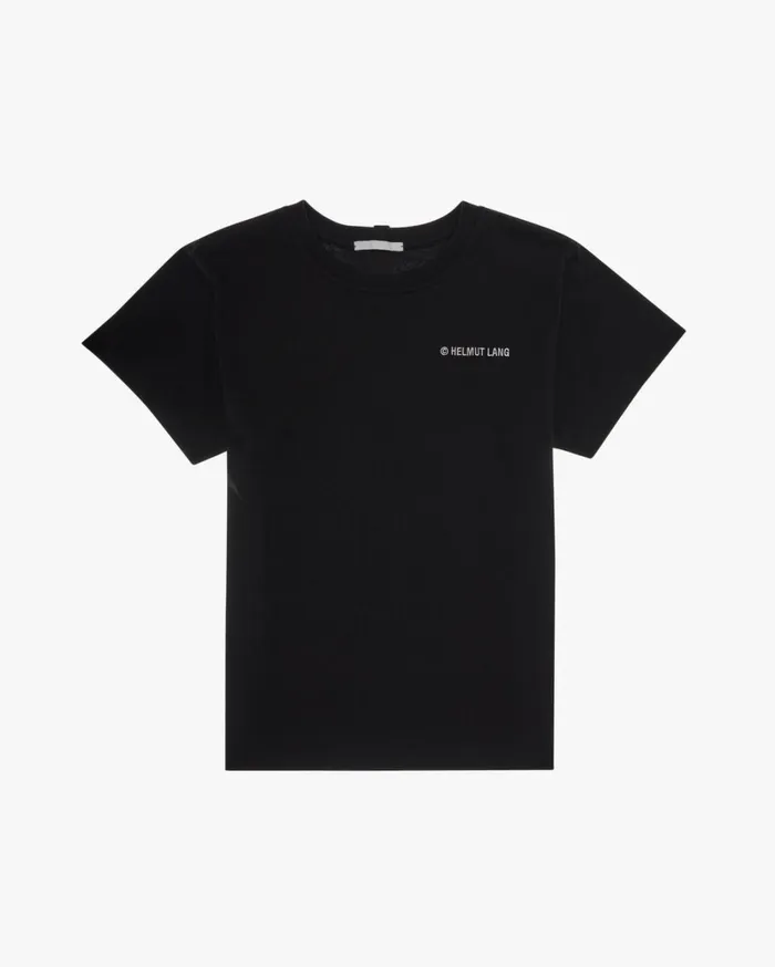 Women Classic Logo Tee Black Helmut Lang TShirts and Sweatshirts