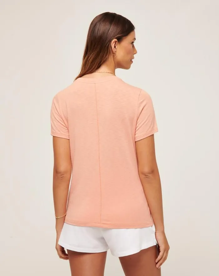 Women CLOUD JERSEY TEE Canyon Sunset TravisMathew Tees